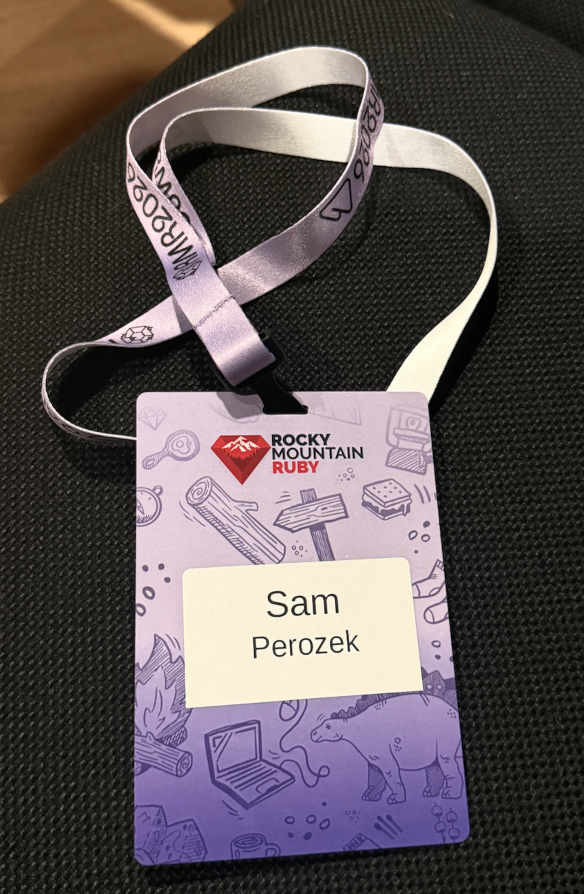 My Rocky Mountain Ruby name tag